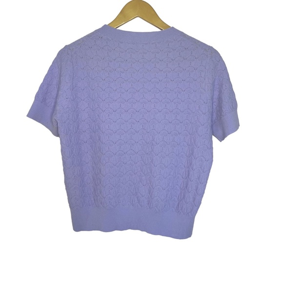 Aritzia Pointelle Knit T-Shirt - Picture 2 of 6